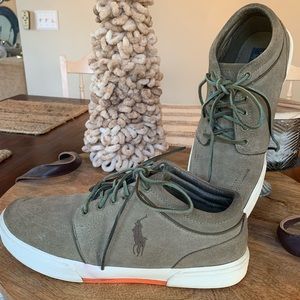 Polo By Ralph Lauren Faxon Mid II‎ Sneakers Olive Green Men’s size 9.5 00001629